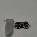ZIONOR Swim Goggles, G1 SE Swimming Goggles Anti-Fog for Adult Men Women (B6-gold Lens Black White Frame)