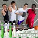 2 x Cunno 12 Pcs Basketball Senior Night Gifts Keychains Silicone Wristlet Keyrings with Motivational Quotes for Class Gifts