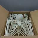 Halloween Skeleton Decorations,36" Posable Human Skeleton Decorations for Halloween Party Decor, Haunted House Props Indoor Outdoor Decoration