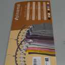 Legging Organizer for Closet, Metal Yoga Pants Hanger w/Rubber Coated 2 Pack w/10 Clips Hold 20 Leggings, Hangers Space Saving Hanging Closet Organizer for Closet Organizers and Storage-White