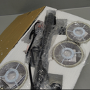 SUNMORY 3 Lights Floor Lamp for Living Room, 78" Tall Standing Lamp with Hanging Drum Shade, Modern Arc Floor Lamps with Heavy Base, Mid Century Arched Tree Floor Lamp for Bedroom, Office, Corner (Black (Rotary Switch))