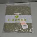 KIRUNDO Long Sleeve Shirts for Women 2025 Fall Fashion Outfits Going Out Tops Collar V Neck Blouses Ribbed Knit Loose Tunic(Army Green, X-Large)