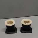 Baitaihem Pack of 2 Plush Lined Eyeglasses Holder Stand Protective Glasses Case For Desks Or Nightstands