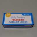 20 Pack Magnetic Cabinet Locks Baby Proofing - Vmaisi Children Proof Cupboard Drawers Latches - Adhesive Easy Installation