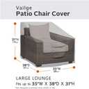 Vailge Patio Chair Covers, Lounge Deep Seat Cover, Heavy Duty and Waterproof Outdoor Lawn Patio Furniture Covers (4 Pack - Large, Grey)