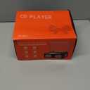 Vintage CD Player with Speakers Bluetooth, Time Music Box, Retro Portable CD Player with Headphone Jack, USB & AUX Playback, Festival Gift for Home Decor, No Remote Control (Walnut)