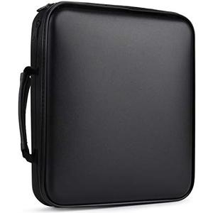 Fansport 160 Capacity CD/DVD Case Organizer - Heavy Duty DVD Case Book Wallet