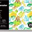 2 x Funto Watercolor Pads, 100% Cotton, 20 Sheets, 7X 5, 140lb/300gsm, Glue Bound, Double-Sided, Easy Tear Heavyweight Art Paper for Painting