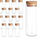 15-Pack 40ml (1.35 oz) Glass Bottles & Test Tubes with Cork Stoppers  for Spell Jars, Spice Storage, DIY Favors, Travel Memories, Plant Propagation  Empty Recyclable Containers for Crafts, Kitchen