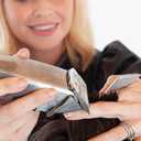 Andis 12660 Professional Master Corded/Cordless Hair Trimmer, Adjustable Carbon Steel Blade Hair Clipper for Close Cutting, Silver