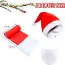 3 Ft Christmas Skeleton Decoration Accessories,3 Pcs Outfit with Santa Hat, Christmas Skeleton Scarf & Beard Set,Outdoor Christmas Decor Accessories for Patio, Lawn & Garden