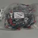 Brizled Red & White C5 Christmas Lights, 33ft 100 LED Christmas Tree Lights, Connectable 120V UL Certified Faceted Xmas Light Outdoor Indoor Xmas Lighting for Christmas Tree Party Roof Decoration