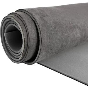 96  60 Dark Gray Car Suede Headliner Fabric with Foam Backing Material 1/9" 3mm Automotive Upholstery Liner for DIY Home Car Roof Trim Interior Replacement