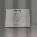 Air Tracker Tag-6 Pack, Smart Bluetooth Tracker Work with Apple Find My(iOS Only), Luggage Tracker Tag for Key, Luggage, Backpack, Suitcase, Replaceable Battery, weTag, Black