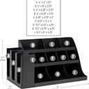 Mind Reader Cup and Condiment Station, Countertop Organizer, Coffee Bar, Kitchen, Stirrers, Black