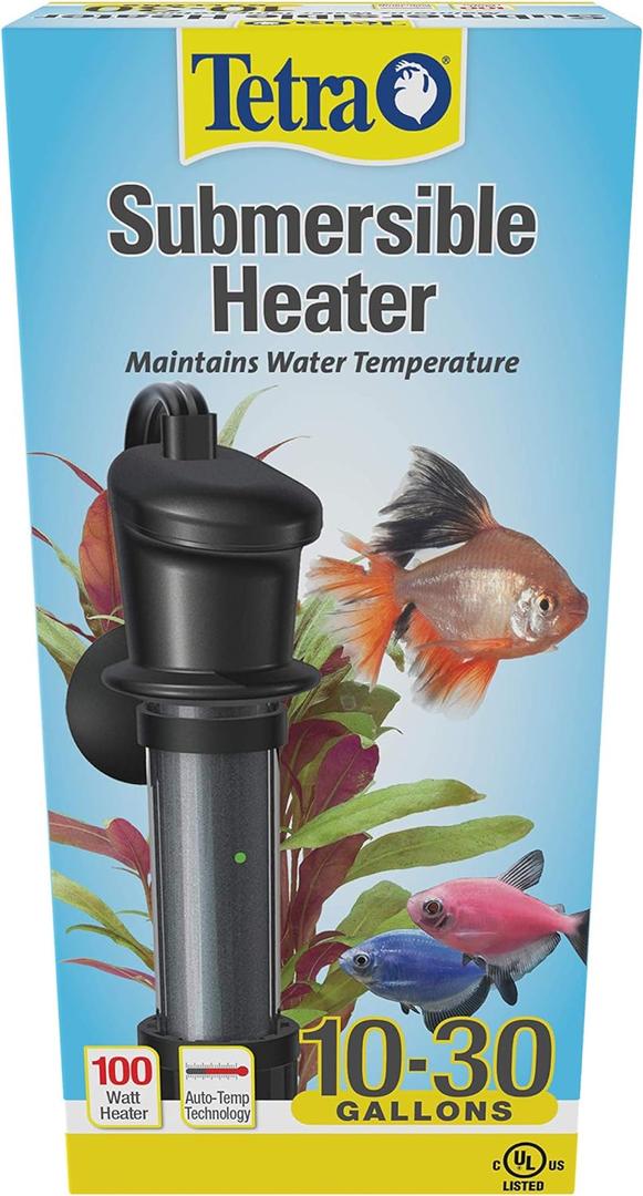 Tetra 26446 HT Submersible Aquarium Heater With Electronic Thermostat, 100-Watt, Multicolor, 10-30 Gallon