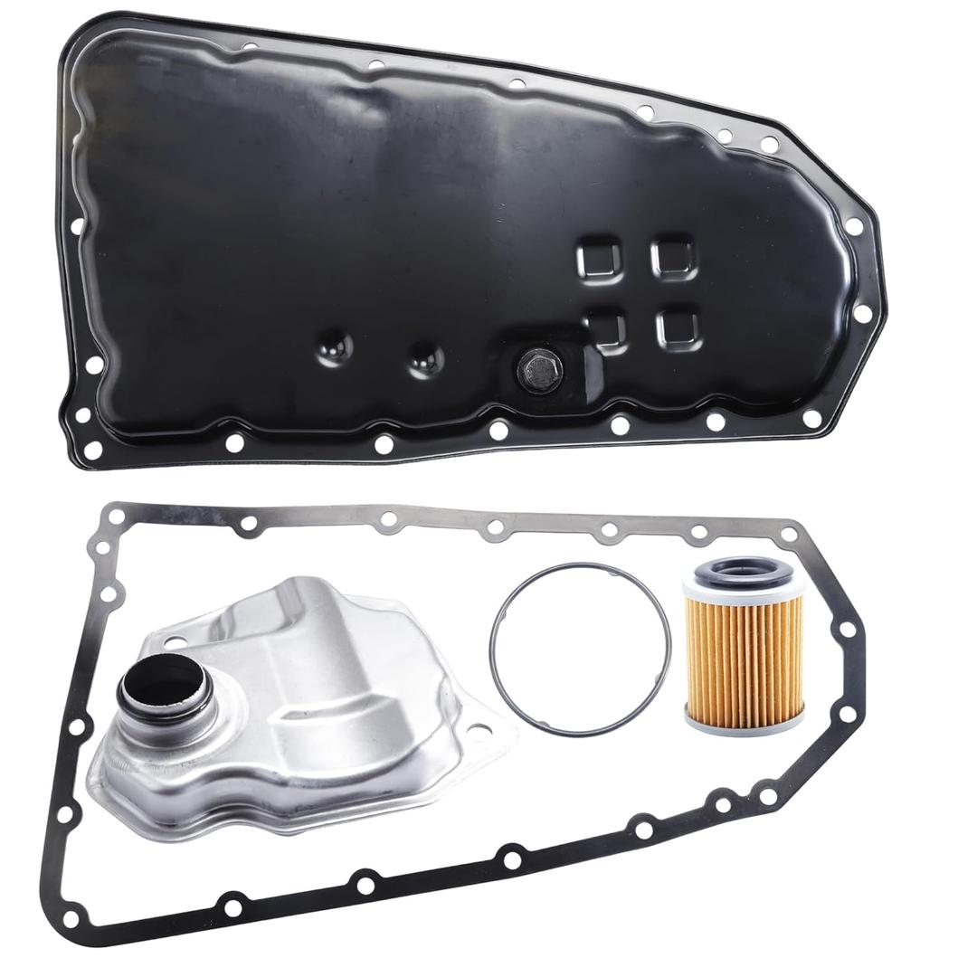 Transmission Oil Pan with Gasket, Drain Plug & Transmission Filter, for Nissan NV200/Rogue/Rogue Select/Sentra, 2009-2015, 2.0L/2.5L, #OE 265845 313901XF00 313901XZ0A 31728-1XF03 31726-1XF00
