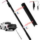 6.9 Ft Magnetically Mounted Truck Cargo Grabber Reach Retriever Tool with Two Hooks, Upgraded Extendable Telescoping Pickup Truck Bed Retriever Tool Magnetic Heavy Duty Truck Bed Accessories
