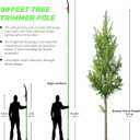 Pole Saw for Tree Trimming - 30.1 FT Extendable Tree Pruner, Long Handle Tree Trimmer, High Reach Branch Cutter, Heavy Duty Pole Pruning Saw, Tree Cutting Tool for Hard-to-Reach Branches