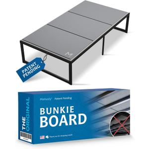 Meliusly Premium 10mm Bunkie Board Twin Size (38x75'') Patent Pending Low Profile Bed Board Design - Breathable, Noise Minimizing, Moisture Resistant Bunkieboards, Low Profile Bed Support
