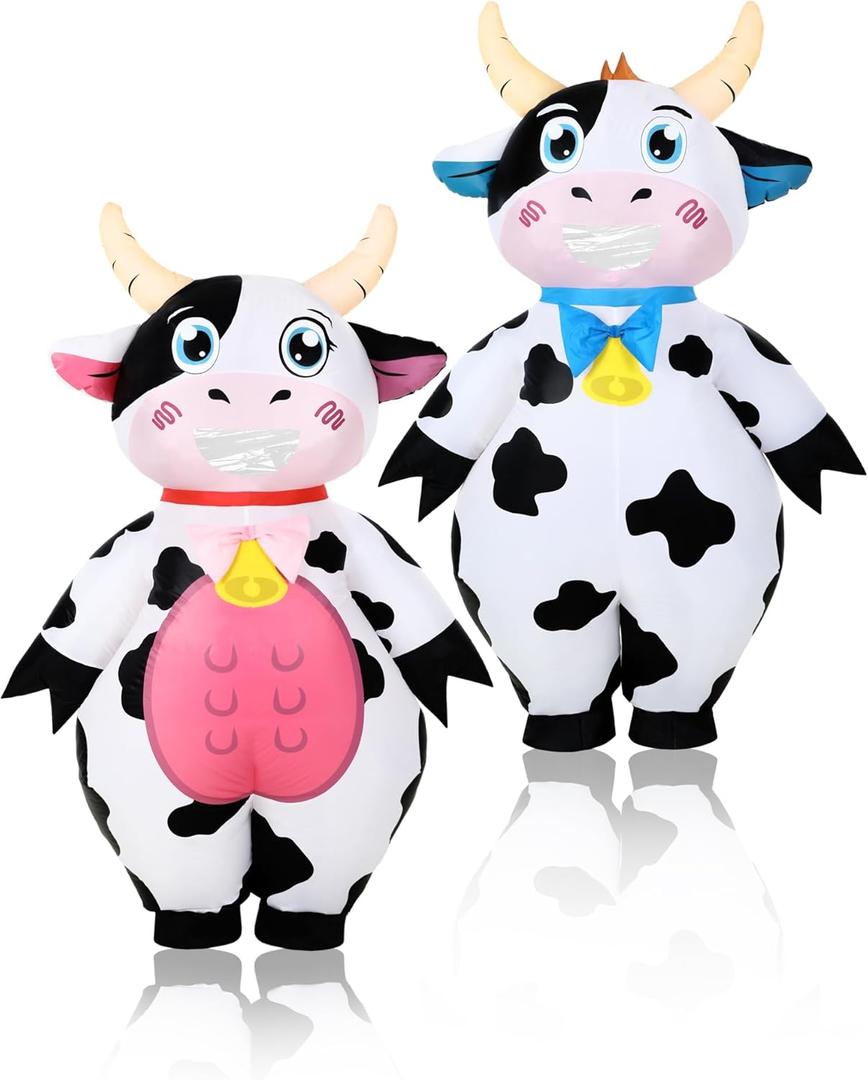 Poen 2 Pcs Inflatable Blow up Costume for Adult 96'' Baby Costume for Baby Shower Cosplay Gender Reveal Party