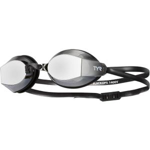 TYR Blackops 140 EV Racing Swim Goggles for Men and Women, Anti-Fog Competitive Swimming Goggles (Mirrored - Smoke)