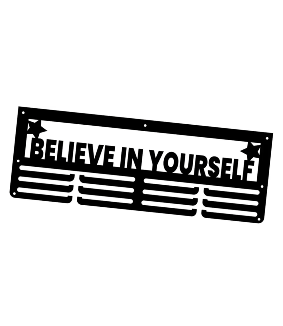 DYNWAVE Metal Hanger Display,Cheer Medal Holder,Wall Hanging Ornament,Display Hanger Rack,Award Ribbon Organizer for Running Medals