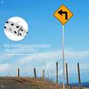 Blulu 1 Pcs 1 x 36" Perforated Tube, 14 Gauge Thick Telescoping Perforated Tube Galvanized Steel Square Tubing with Holes for Traffic Signs, Safety Facilities Columns