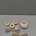 6PCS Hanging Air Plants Holders/Stand Mini Sea Urchin Shell Decorative Tillandsiat Succulent Air Plant Display Container for Home Office Wall Garden Beach Hawaii Theme Party Favors