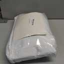 Guken White 100% Blackout Linen Curtains 84 Inch Length 2 Panels Set for Living Room Bedroom Back Tab Thermal Insulated 100% Black Out Drapes Room Darkening Farmhouse Style for Bedroom Curtains 52x84