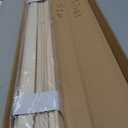LazBlinds No Drill 1" Vinyl Mini Blinds, 33 1/2" W x 48" H, Cream