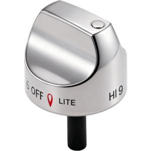 WB03K10265 Range Oven Knob Silvery Fit for Ge Stove Replacement Part Number AP4363671 PS233971 WB03K10242 1473247 EAP2339711 VAP44363671 AH2339711