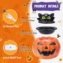 ARVIDSSON Pumpkin Wax Melt Warmer, Electric Halloween Wax Warmer for Scented Wax, Ceramic Spooky Candle Warmers Wax Burner for Wax Melts, Home Fragrance Warmer, Gift for Women (Yellow)