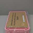 Goovilla 3 Tier Rolling Utility Cart Organizer with Removable Drawer, Stable and Sturdy Pink Rolling Storage Carts with 2 Lockable Wheels for Bathroom, Kitchen, Snack, Craft, Makeup, Baby Essentials