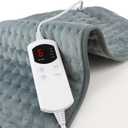 Heating Pad for Back Pain Relief Period Cramp,6 Heat Settings & 4 Timer Auto Shut Off,Soft 12" x24" Electric Heat Pad for Neck Shoulders