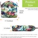 Indoor/Outdoor Chairpad with Ties, Patio Furniture Chair Cushions, Rocking Chair Cushions, Seat Cushions (Colored Leaf, 19 * 19)