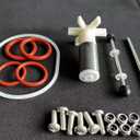 P4071 58113 Hot Tub Water Pump E02 Repair Kit for Coleman Lay-Z-Spa w/Impeller & Shafts