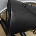 Globe Electric 67224 70" Floor Lamp, Matte Black Finish, White Fabric Shade, Modern Tapered Frame, E26 Base, Contemporary Living Room and Bedroom Lighting