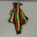 Leg Avenue womens Striped Halter Bodysuit (One Size, Rasta)