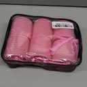 4 Sizes Self-Grip Hair Rollers Set for Long, Short Hair and Bangs - 50 Pcs with Clips (25mm, 36mm, 48mm, 60mm), Pink