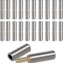 20 Pcs Weldable Barrel Hinges 3 Weld On Barrel Hinges, Carbon Steel Weldable Bullet Door Hinges, Heavy Duty Detachable Gate Hinge for Swing Door, Trailer Ramp, Pin OD 1/2 inch