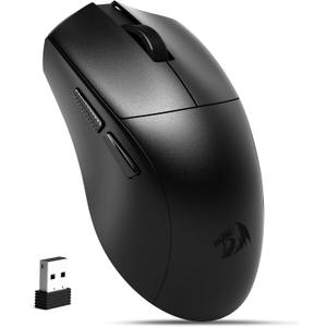 Redragon Wireless Gaming Mouse, 54G Lightweight, Tri-Mode 2.4G/USB C Wired/Bluetooth, Black PC Gaming Mice for Computer Laptop Mac Windows, Max 128000 DPI, 1K Polling, 6 Programmable Buttons, M821