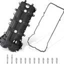 MITZONE Valve Cover Left Side compatible with 2011-2020 Dodge Chrysler Jeep RAM 3.2L 3.6L V6 Vehicles - Grand Cherokee Wrangler Journey Grand Caravan Town Country 1500 Replaces 5184069AN