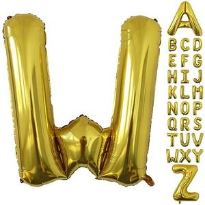 Pack of 5, 40" Inch Large Gold Letter Balloons, Jumbo Helium Mylar Foil Party Balloons for Birthday Party Decorations, Wedding Bachelorette Bridal Shower Decoration