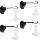 4 Pack Window Suction Cup Bird Feeder Hanger for Bird Feeders and Wind Chimes and Plant, Bird Feeder Hook with Strong Suction Cup, Using The Glue Drop Process- no Feeder and Wind Chimes and Plant