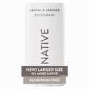 Native Aluminum Free Deodorant, Santal & Leather, Large Size Stick, 72 Hour Odor Control, for Women & Men, Contains Naturally Derived Ingredients, 3.1 oz