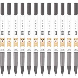 JVPEN Jet-Line Ballpoint Pens  0.5mm Fine Point, Smooth No-Smudge Ink, Consistent Writing, Black Ink (0.5mm meong-i_Black12Pack)