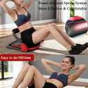 Ab Machine Workout Equipment,Whole Body Ab Workout Machine,Sit Up Exercise Equipment For Home, Strength & Abdominal Trainer With 3 Adjustable Resistance Levels and Bands.US Patented