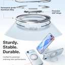 TORRAS 360 Magnetic Stand for iPhone Air Case, [Fit for MagSafe] [Military-Grade Protection] Slim Case for iPhone 17 Air, 2025, Clear, Ostand O3 Fitness Series