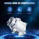 Air Conditioning Compressor & A/C Clutch for Acura RDX 2.3L 2007-2012, for Honda Civic Si 2.4L 2012-2015, for Honda CR-V 2.4L 2007-2014, 4717053 38810RWCA03 4717056